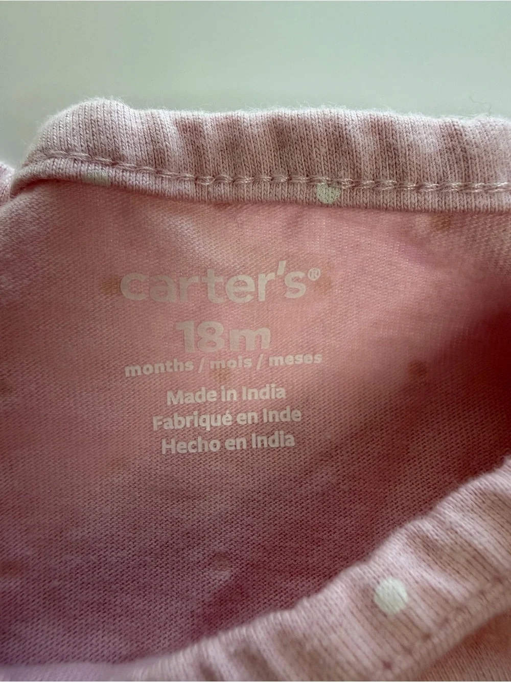 Carter's Light Blue Floral and Light Pink Heart Romper Set